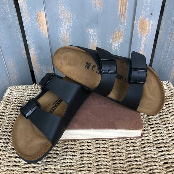 Birkenstock Shoes - Birkenstock Arizona Birko-Flor Sandal Black Sz EU 40, L9, M7 NWOB